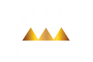 Логотип «Шато Абхаз» с золотыми горами